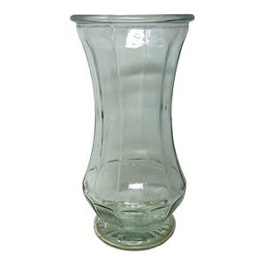 Anchor Hocking Medium Size Panel Glass Vase Clear 9.8”